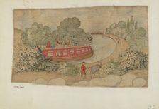 Printed Cotton, c. 1939. Creator: Michael Trekur