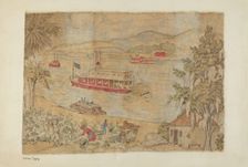 Printed Cotton, c. 1939. Creator: Michael Trekur