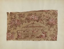 Printed Cotton, c. 1940. Creator: Charlotte Winter