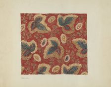 Printed Cotton, c. 1940. Creator: Charlotte Winter