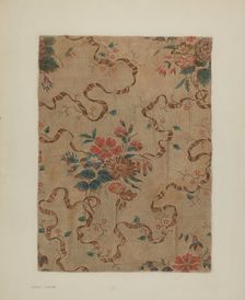 Printed Cotton, c. 1940. Creator: Ernest Capaldo