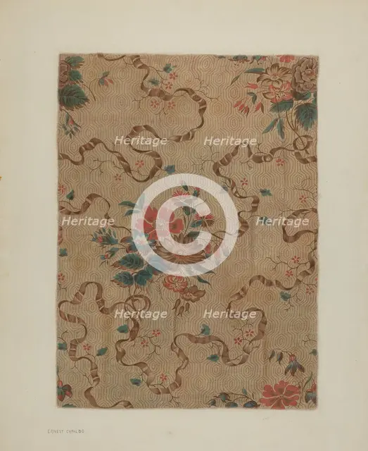 Printed Cotton, c. 1940. Creator: Ernest Capaldo.