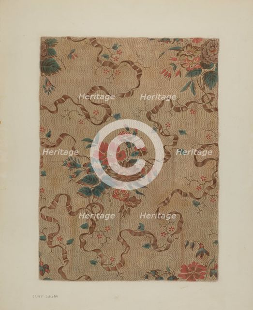 Printed Cotton, c. 1940. Creator: Ernest Capaldo.