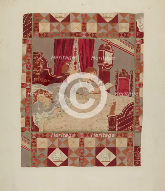 Printed Cotton, c. 1940. Creator: Henry Granet.