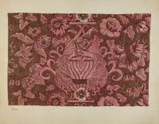Printed Cotton, c. 1940. Creator: Joseph Lubrano
