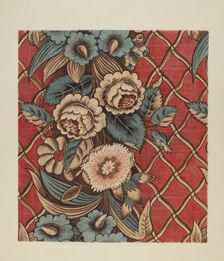 Printed Cotton, c. 1940. Creator: Mina Lowry