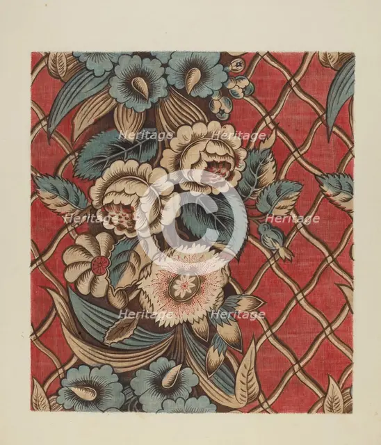 Printed Cotton, c. 1940. Creator: Mina Lowry.