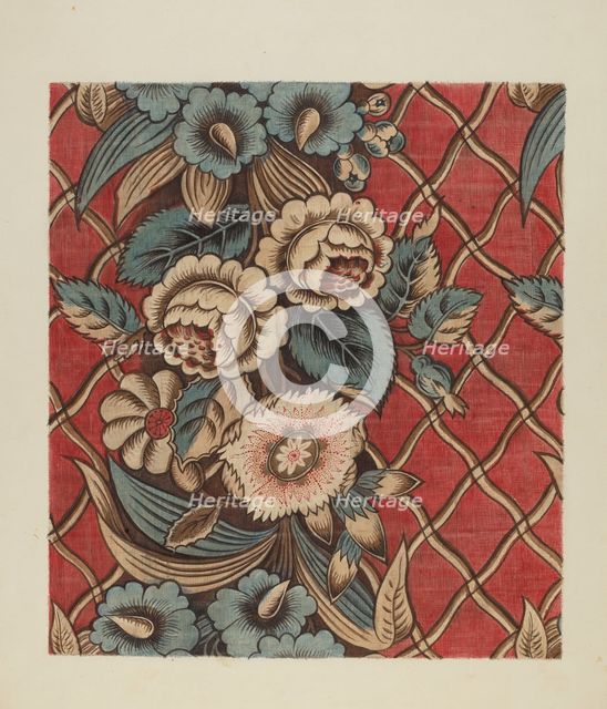 Printed Cotton, c. 1940. Creator: Mina Lowry.