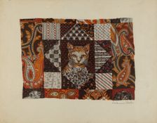 Printed Cotton, c. 1941. Creator: Catherine Fowler