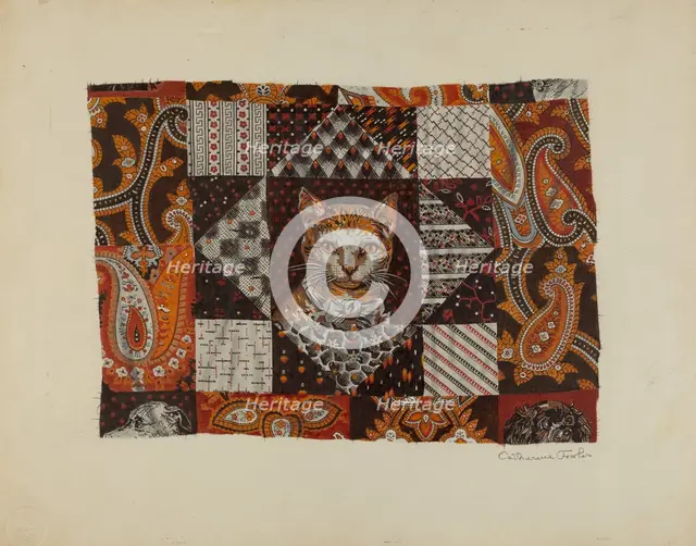 Printed Cotton, c. 1941. Creator: Catherine Fowler.