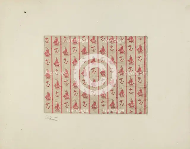 Printed Cotton, c. 1941. Creator: Charlotte Winter.