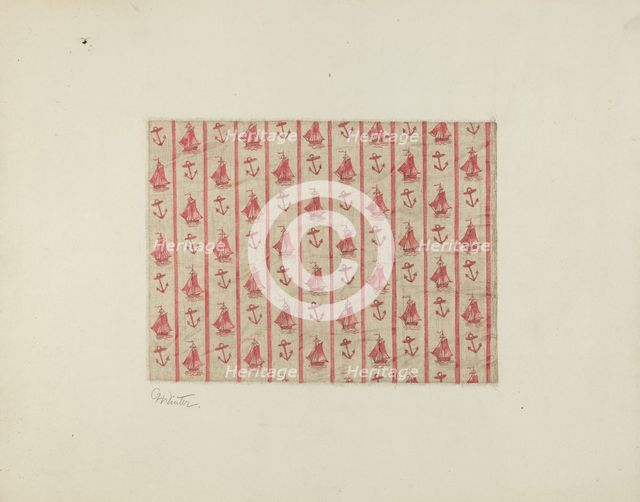 Printed Cotton, c. 1941. Creator: Charlotte Winter.