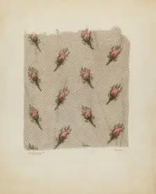 Printed Cotton, c. 1941. Creator: Joseph Lubrano