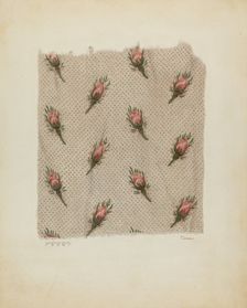 Printed Cotton, c. 1941. Creator: Joseph Lubrano
