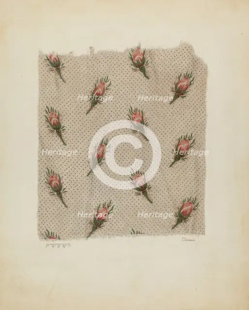 Printed Cotton, c. 1941. Creator: Joseph Lubrano.