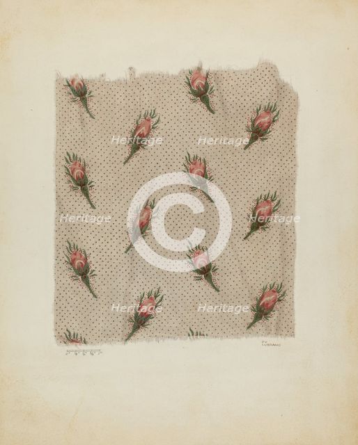 Printed Cotton, c. 1941. Creator: Joseph Lubrano.