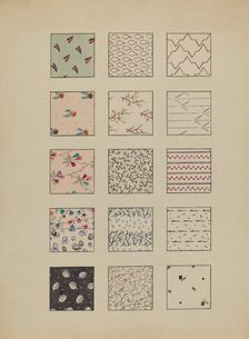 Printed Cottons, c. 1936. Creator: Millia Davenport