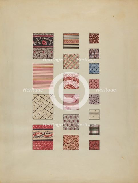 Printed Cottons, c. 1937. Creator: Martha Reed.