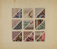 Printed Delaines, c. 1937. Creator: Martha Reed