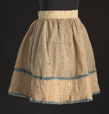 Printed floral skirt worn by Lucy Lee Shirley as a child, ca. 1860. Creator: Unknown