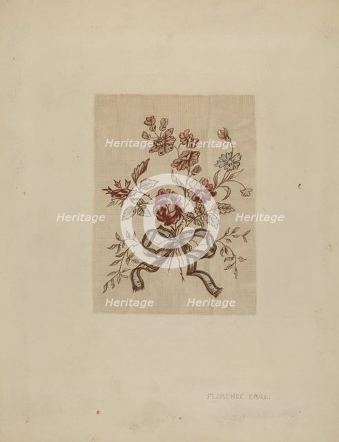 Printed Linen, c. 1937. Creator: Millia Davenport.