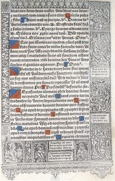 Printed Manuscript Page, c1508. Creator: Unknown