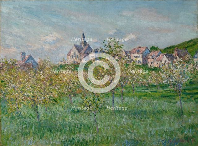 Printemps à Giverny, effet d'après-midi (Spring in Giverny, afternoon effect), 1885. Creator: Monet, Claude (1840-1926).