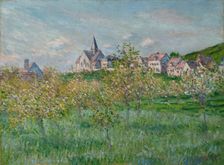 Printemps à Giverny, effet d'après-midi (Spring in Giverny, afternoon effect), 1885. Creator: Monet, Claude (1840-1926)