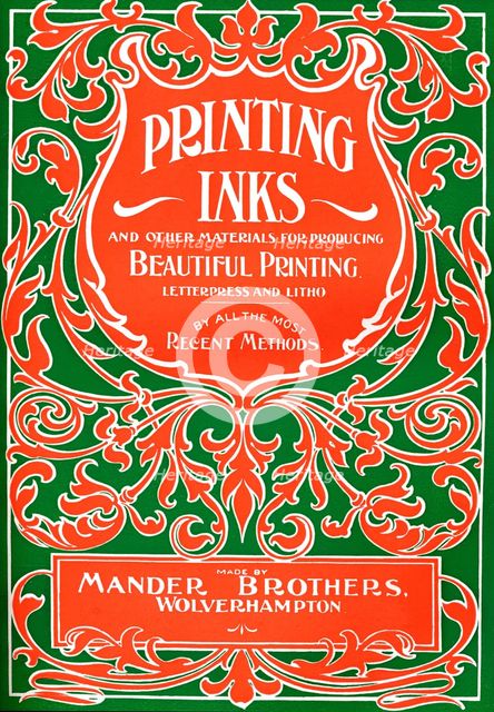 'Printing Inks and Other Materials for Producing Beautiful Printing - advert', 1916. Artist: Mander Brothers.