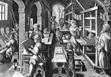Printing office, c1600