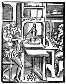 Printing press, 1511, (1893)