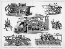 Printing presses, 19th or 20th century. Artist: S Miller