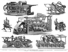 Printing presses, late 19th century?