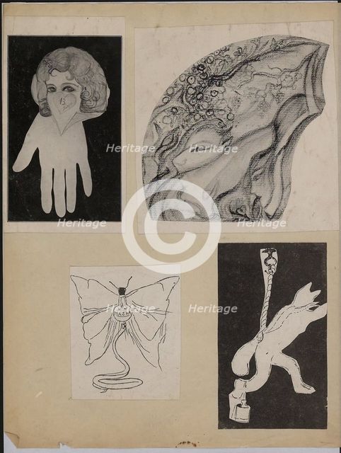 Prints of Nadja's (Léona Delcourt) drawings. Artist: Delcourt (Nadja), Léona (1902-1941)