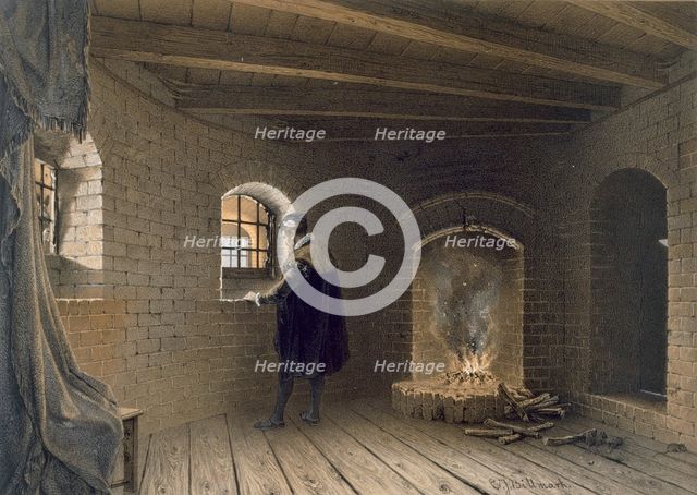 Prison of Duke John, son of Gustav I, at Gripsholm, following Erik's deposition, pub. c1853-64. Creator: Karl Johann Billmark (1804-70).