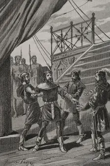Prison of Juan of Lauria, 1299, (1890). Creator: Joan Serra y Pausas