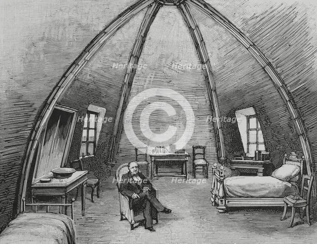 Prison of Prince Napoleon Joseph Charles Bonaparte at the Conciergerie (Paris, France), 1883.  Creator: Unknown.