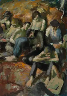 Prison Camp, 1919. Creator: Henry Ericsson