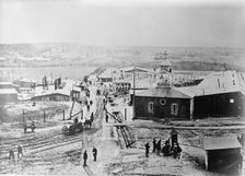 Prison Camp, Guben, with Russian Church, between 1914 and 1915. Creator: Bain News Service