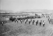 Prison camp, Zossen, exercise, between 1914 and c1915. Creator: Bain News Service