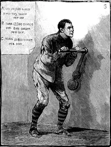 Prison discipline, 1884. Artist: Anon