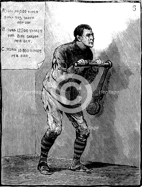 Prison discipline, 1884. Artist: Anon