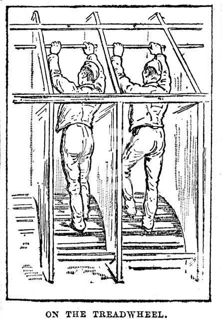Prison discipline, 1888. Artist: Anon