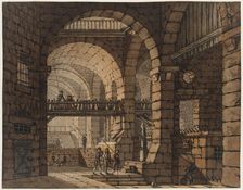 Prison Interior, 1820. Creator: Otto Wagner