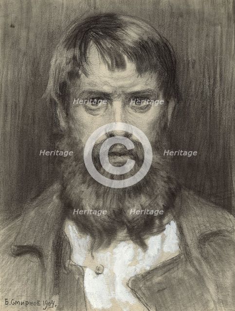 Prisoner in Prison for Exiles. Adherent of the Dukhobor Religious Sect. Irkutsk, 1904. Creator: Boris Vasilievich Smirnov.