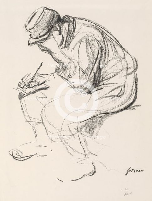 Prisoner of War Writing a Letter. Creator: Jean Louis Forain (French, 1852-1931).