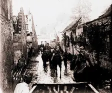 Prisoners of war, Bucy-le-Long, northern France, c1914-c1918