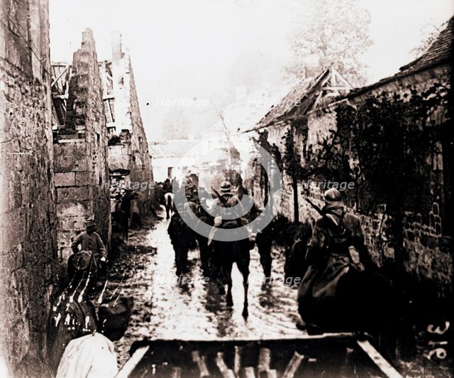 Prisoners of war, Bucy-le-Long, northern France, c1914-c1918. Artist: Unknown.