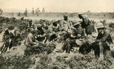 Prisoners of War: interrogating captured Turks First World War, c1917-1918, (c1920). Creator: Unknown