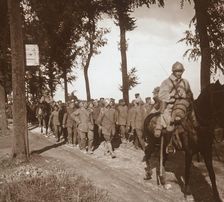 Prisoners at Catenoy, Oise, northern France, c1914-c1918